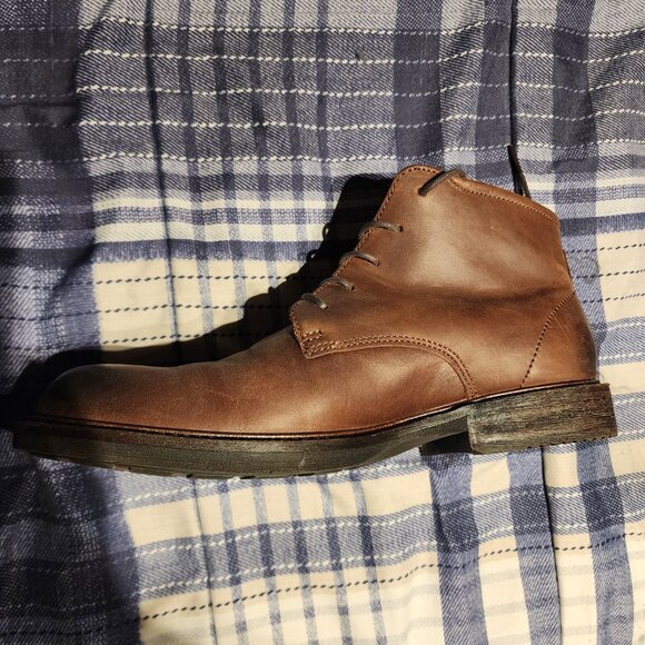 ECCO Brown Leather Chukka Boots Size 41 - Picture 4 of 7
